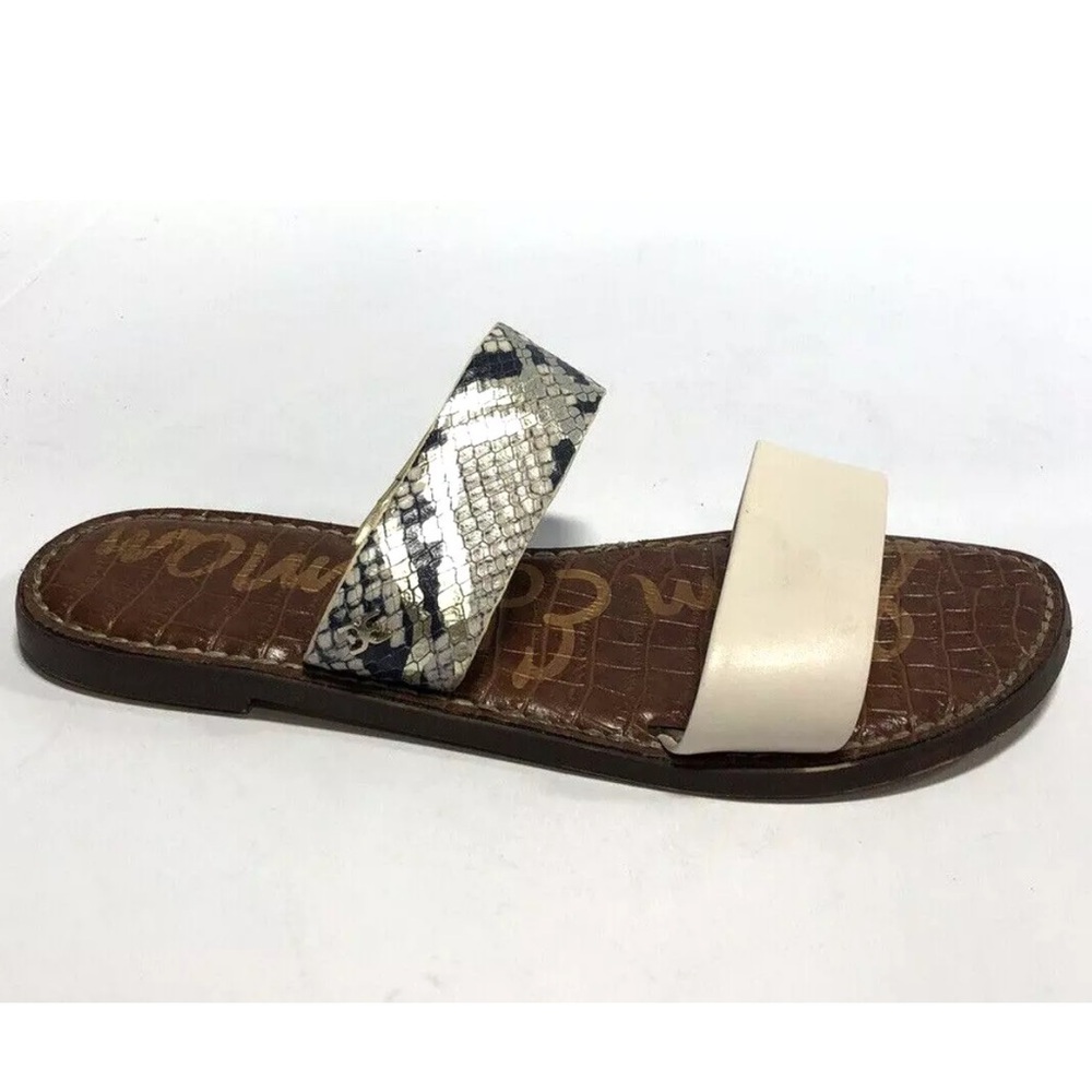Sam Edelman Women’s Gala, Ivory Slide Sandals, Size 8.5 M